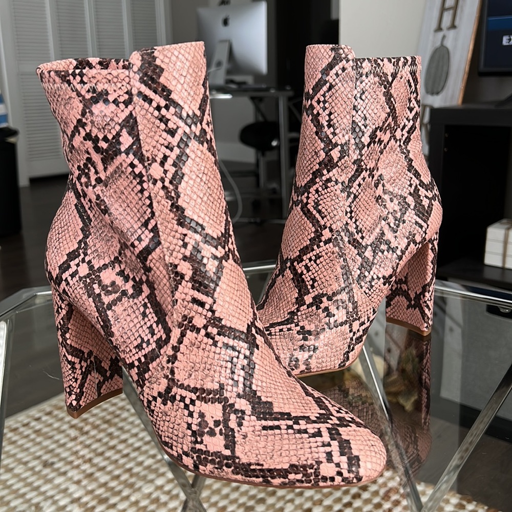 Aldo Aurellane Snakeskin Booties